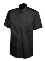 Uneek Mens Pinpoint Oxford Half Sleeve Shirt UC702